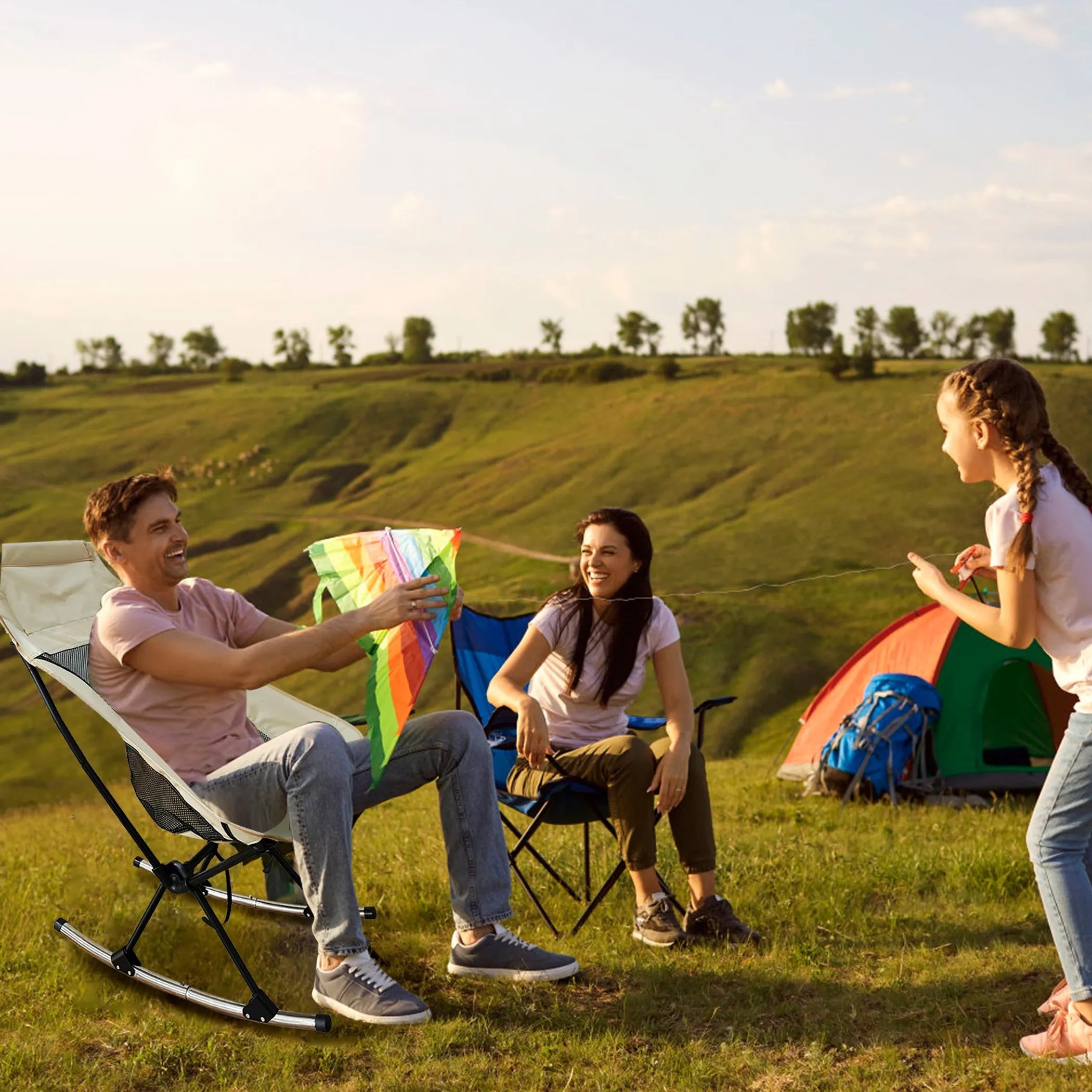 Portable Camping Rocking Chair