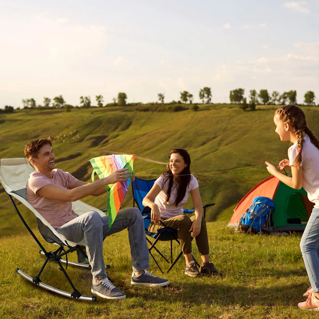 Portable Camping Rocking Chair