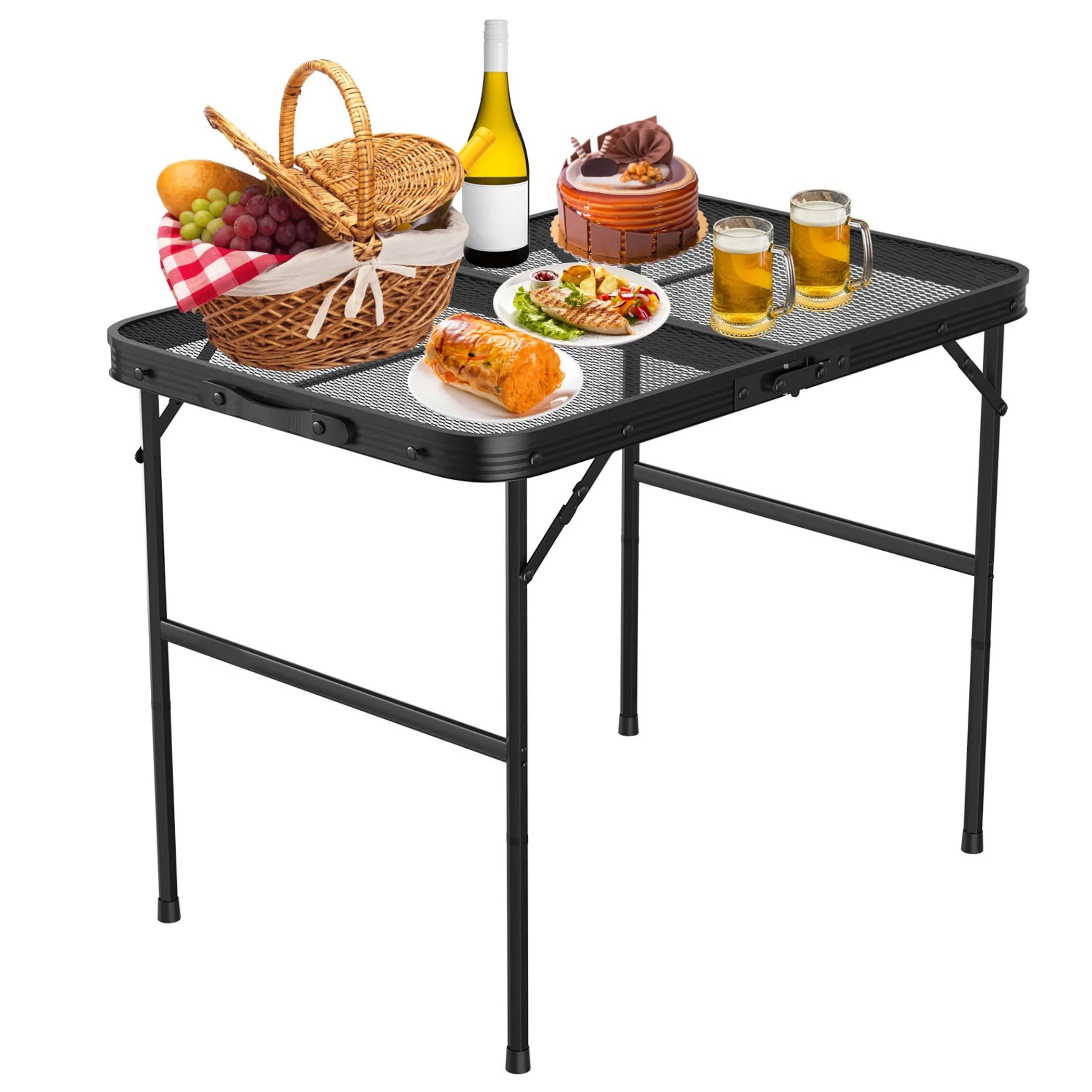 35.62x23.42x25.9in Foldable Camping Table