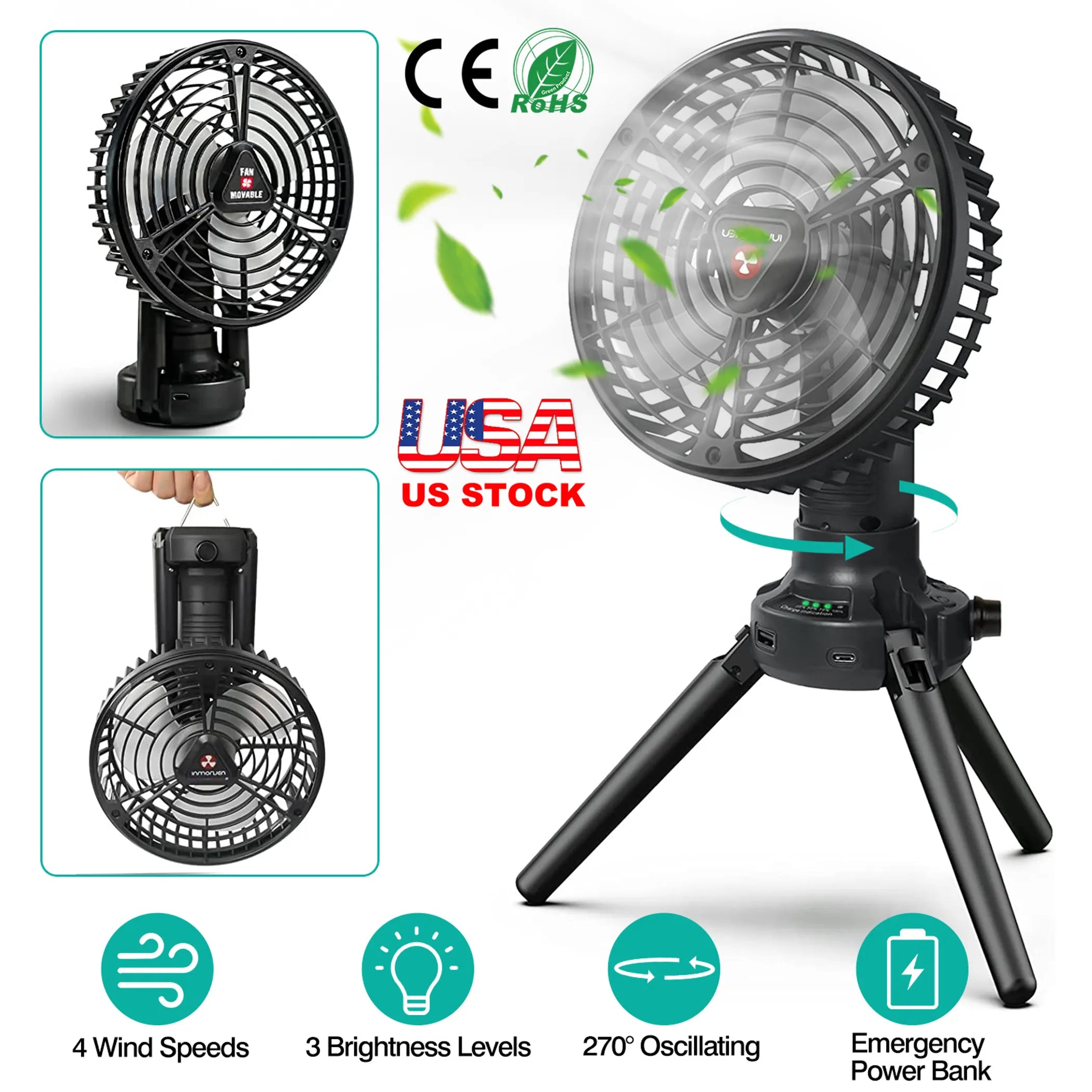 Foldable Camping Fan