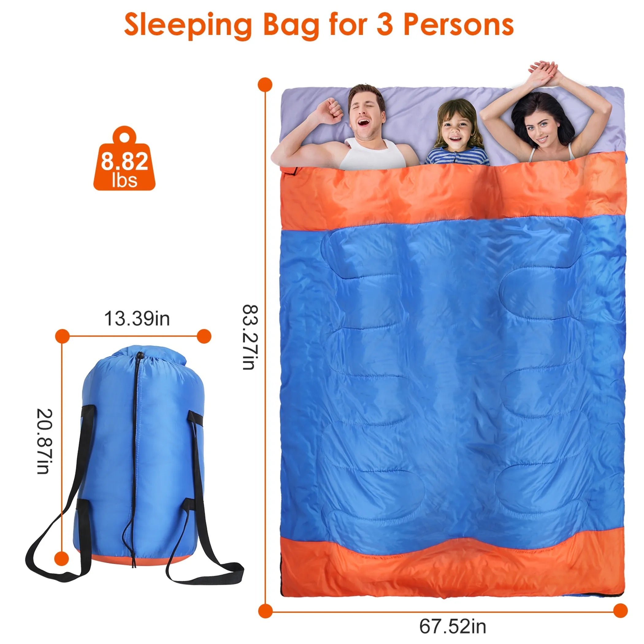 3 People Sleeping Bag