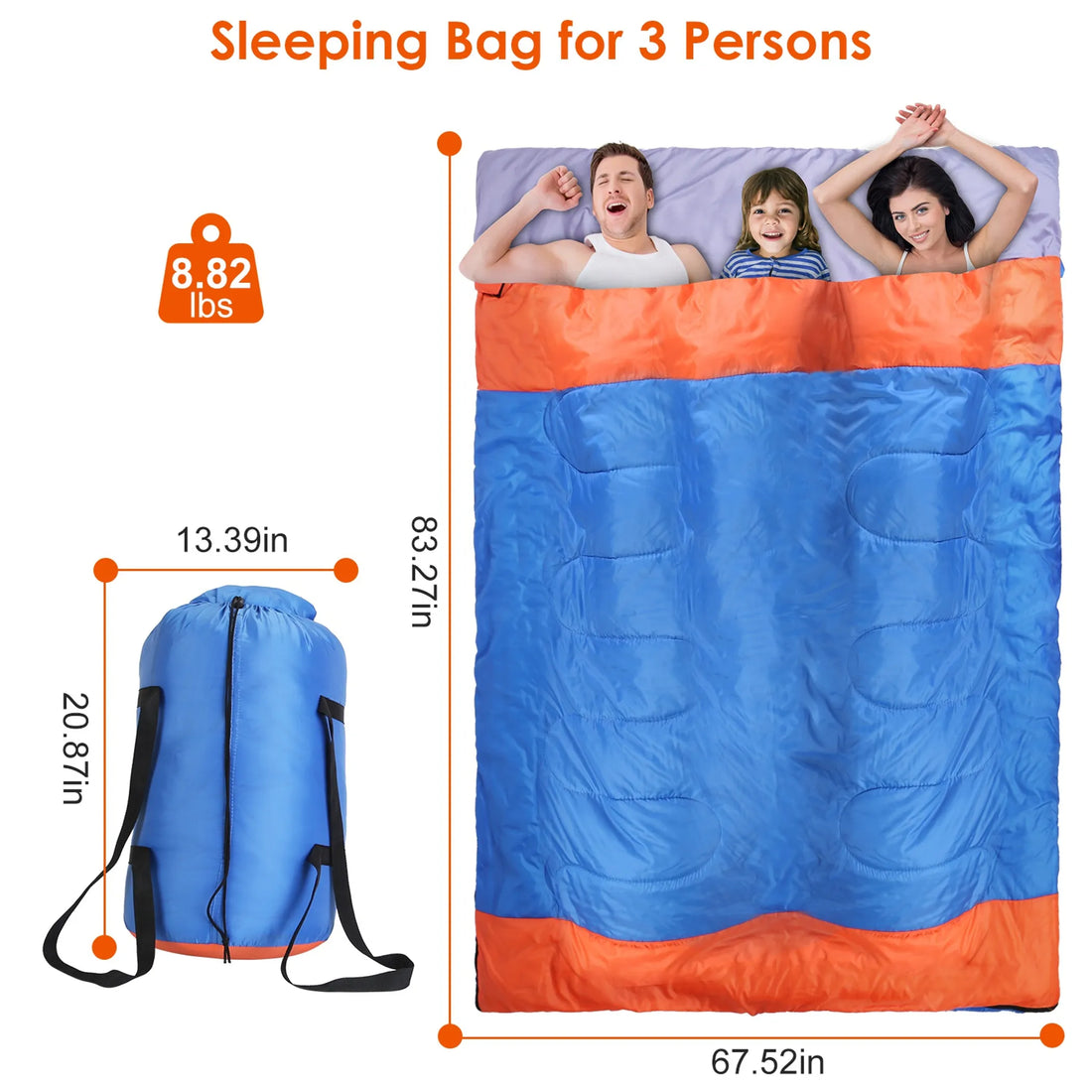 3 People Sleeping Bag