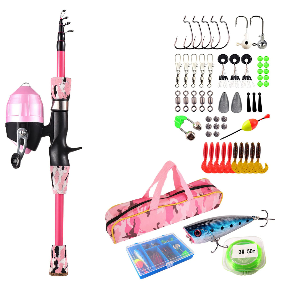 Kids Fishing Pole Set